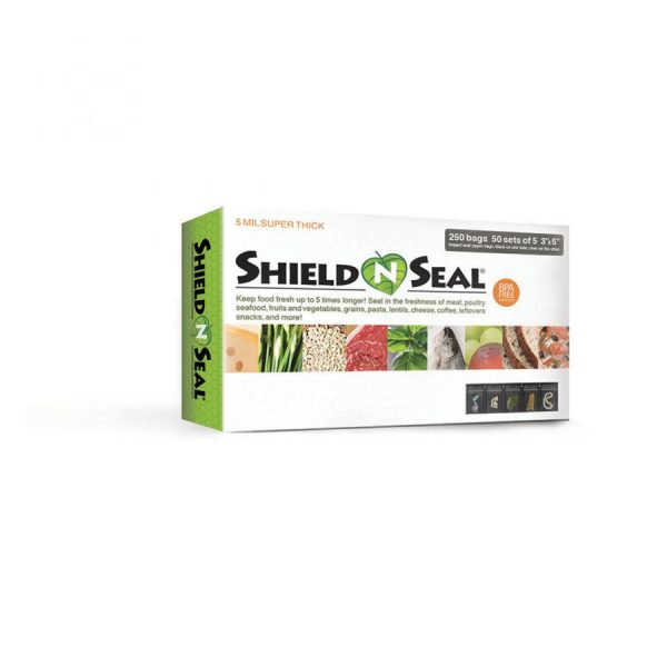 Shield N Seal 3″x5″ Pre-cut Black / Clear 5mil Impact Zipper Bags 250 pk - CLOSEOUT SALE